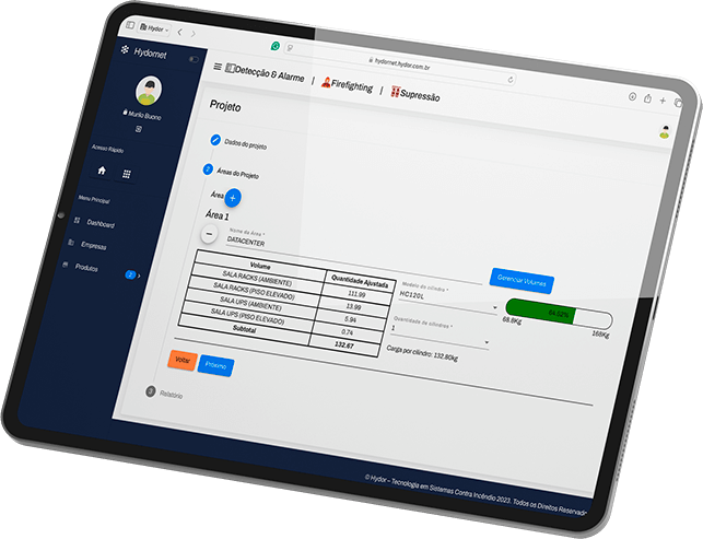 Mockup de folhas de dados e materiais para projetistas